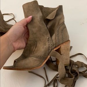Free people ankle wrap shoes